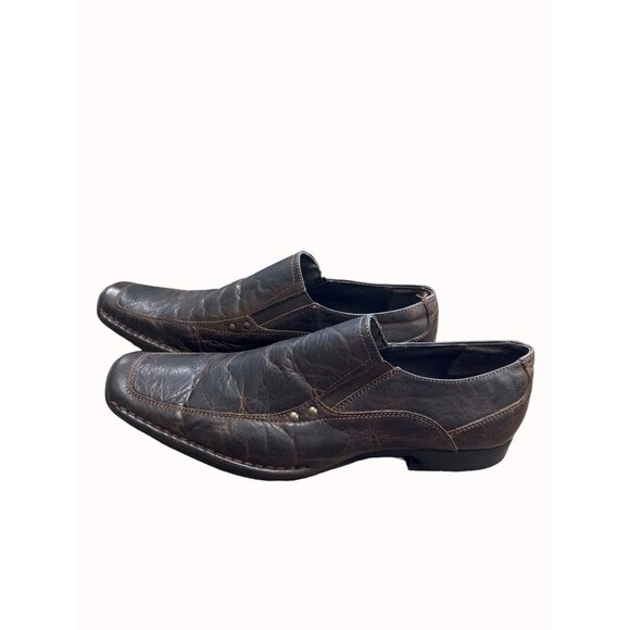 Stray Dog Phaser men’s brown leather slip dress shoes loafers 11.5 SKU 6647 main image 4